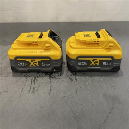 AS-IS - DEWALT POWERSTACK 20V Lithium-Ion 5.0Ah Battery Pack (2 Pack)