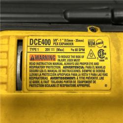 AS-IS DEWALT 20V MAX Cordless 1 in. PEX Expansion Tool Kit