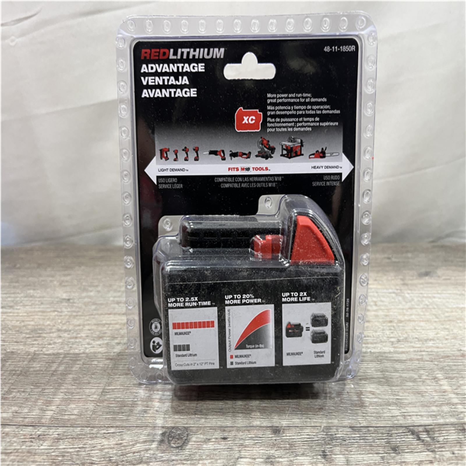NEW - Milwaukee 18-Volt 5.0 Ah Lithium-Ion XC Extended Capacity Battery Pack