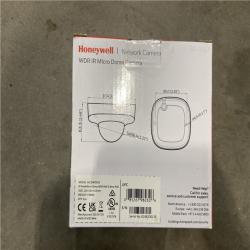 AS-IS - Honeywell HC35W25R3 35 Series 5MP IR Fixed Micro WDR IP Dome Camera, 2.8mm Lens, White