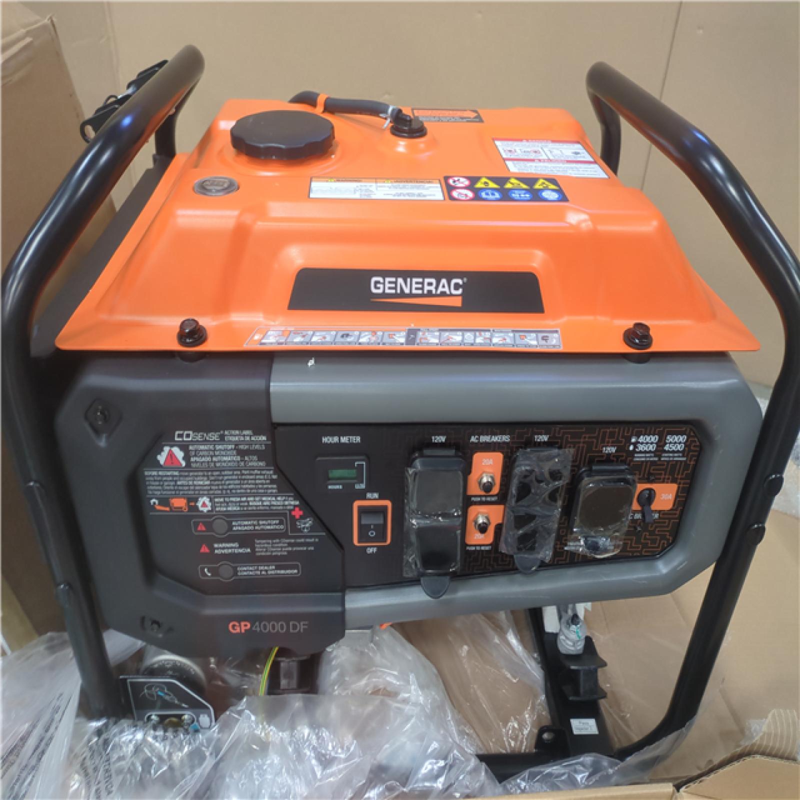 CALIFORNIA AS-IS GENERAC PORTABLE POWER GENERATOR