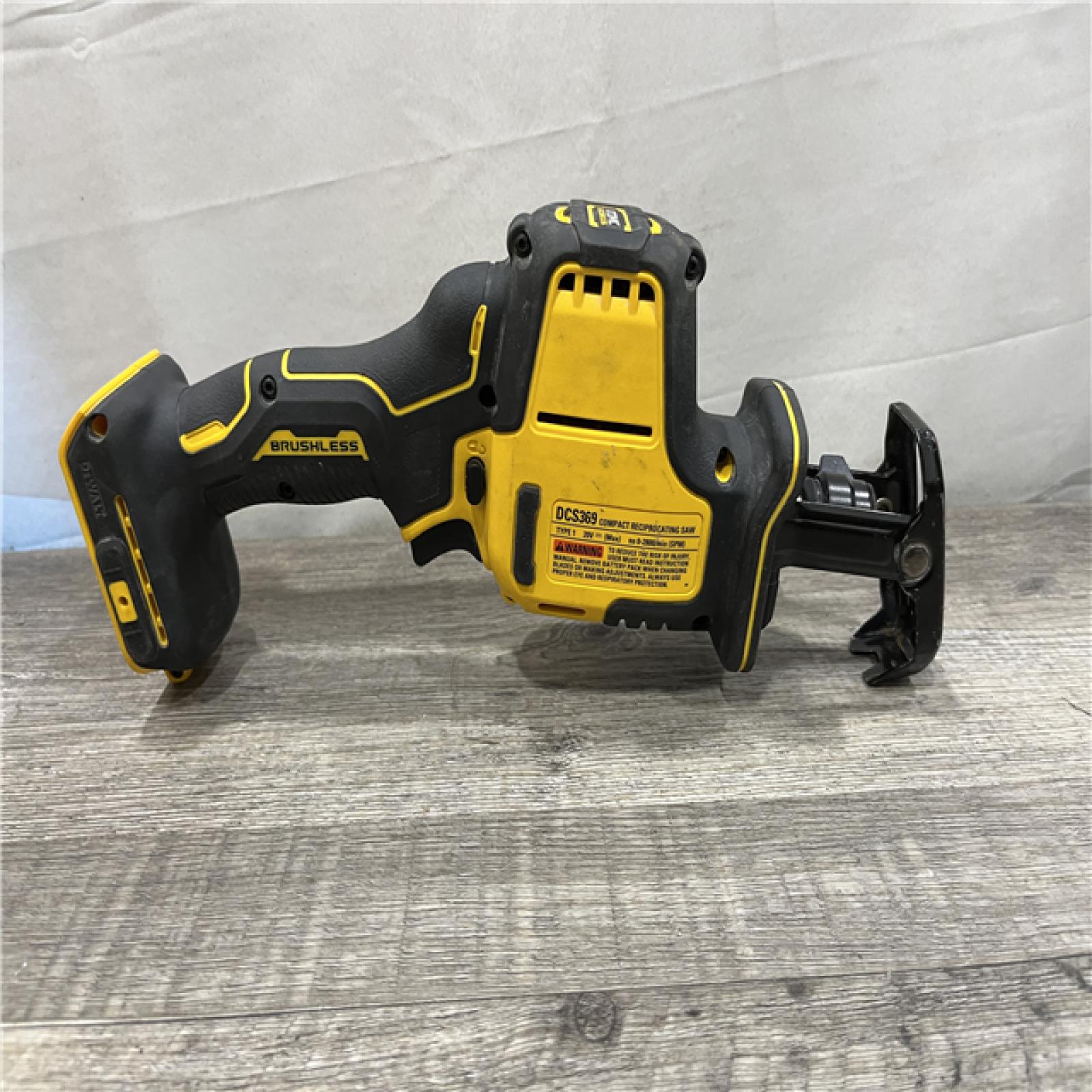 AS-IS DEWALT ATOMIC 20V MAX Cordless Brushless Compact Reciprocating Saw (Tool Only)