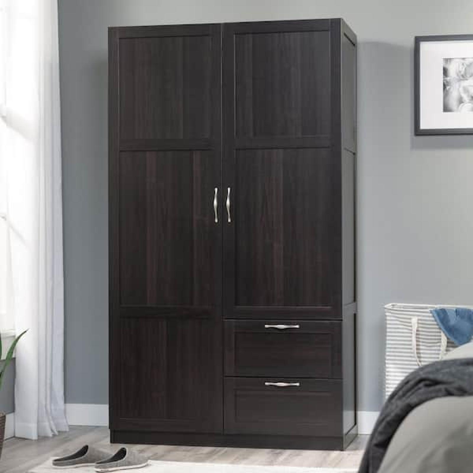 Phoenix USED SAUDER Select Cinnamon Cherry Engineered Wood Rectangular 71 in. 2 -Drawer Dresser with Adjustable Shelf