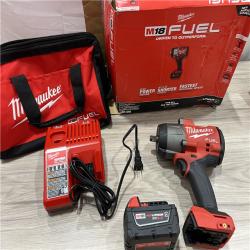 AS-IS Milwaukee FUEL 18V Lithium-Ion Brushless Cordless 1/2 in. Impact Wrench w/Friction Ring Kit