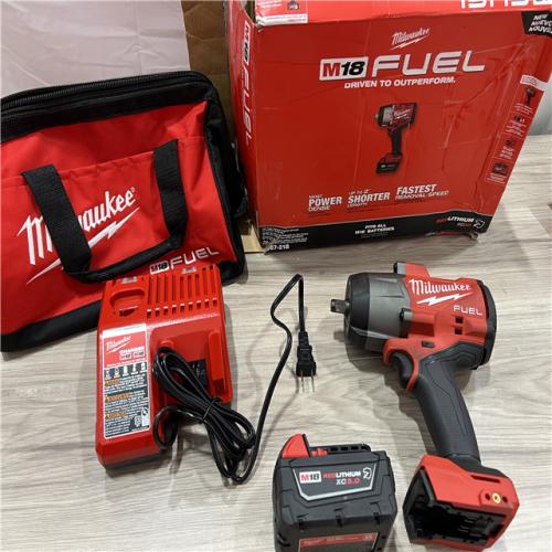 AS-IS Milwaukee FUEL 18V Lithium-Ion Brushless Cordless 1/2 in. Impact Wrench w/Friction Ring Kit