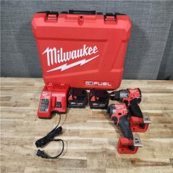 HOUSTON LOCATION - AS - IS Milwaukee FUEL 18V Lithium-Ion Brushless Cordless Hammer Drill and Impact Driver Combo Kit