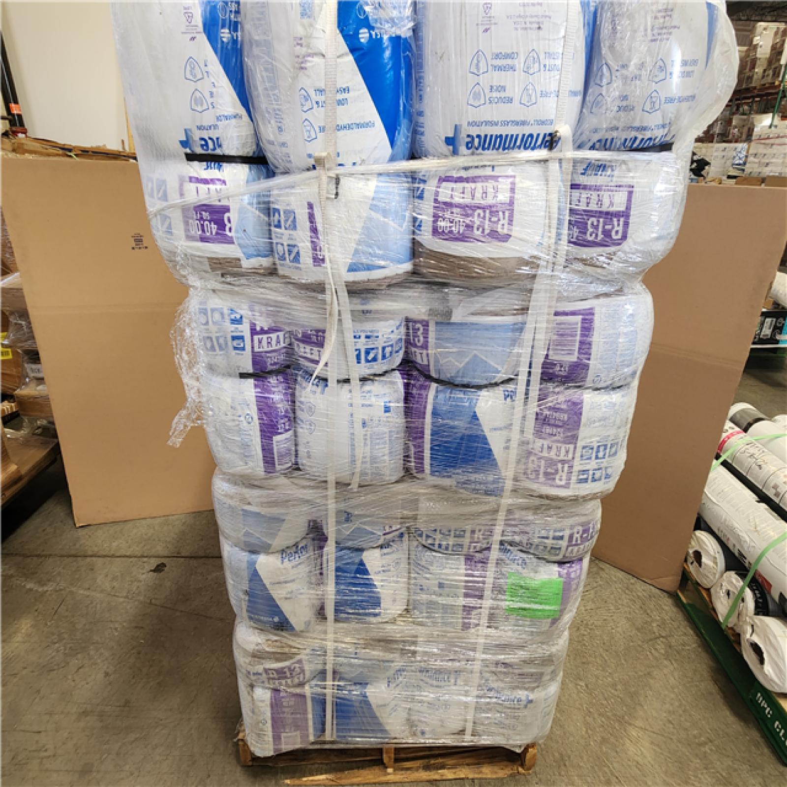 Phoenix NEW Knauf Insulation R13 Kraft Faced 15 in. x 32 ft. Fiberglass Insulation Rolls for 2x4 Wall - Sound-Reducing and Made in America (48-Rolls)