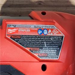 HOUSTON LOCATION - AS-IS Milwaukee  FUEL 18-Volt Lithium-Ion Brushless Cordless 18-Gauge 1/4 in. Narrow Crown Stapler (Tool-Only)