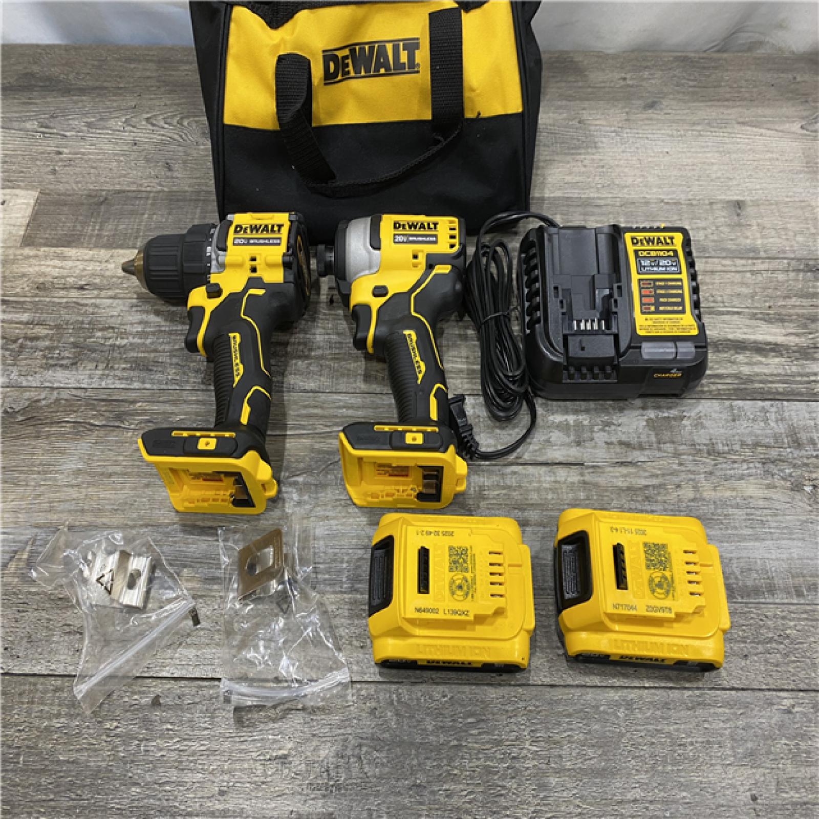 AS-IS DEWALT ATOMIC 20-Volt MAX Lithium-Ion Cordless Combo Kit