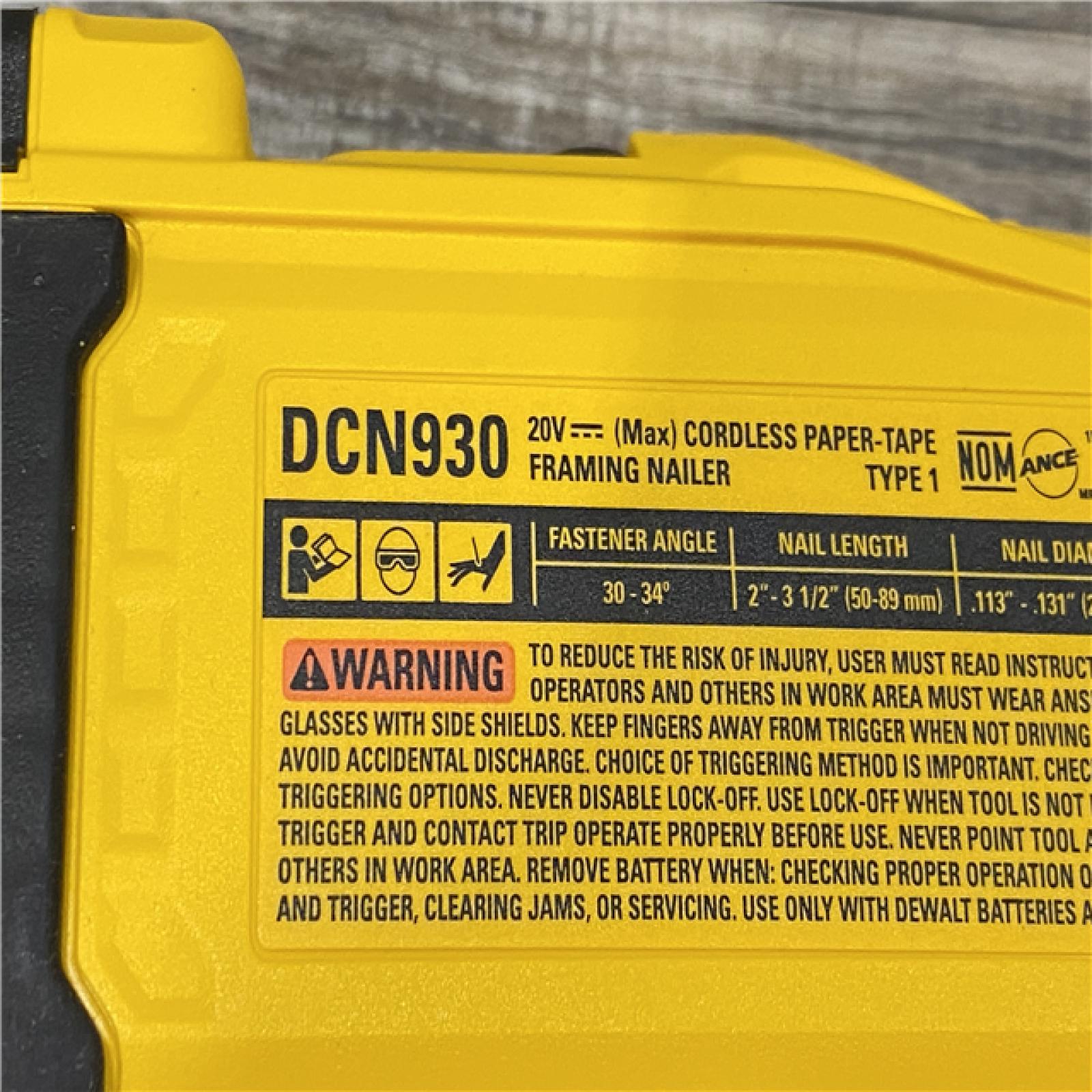 AS-IS DEWALT 20V 30 Degree Cordless Framing Nailer (Tool-Only)