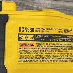 AS-IS DEWALT 20V 30 Degree Cordless Framing Nailer (Tool-Only)