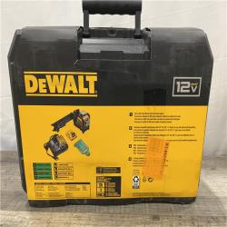 NEW - DEWALT 12V MAX Lithium-Ion 100 ft. Green Self-Leveling 3-Beam 360 Degree Laser Level with 2.0Ah Battery  Charger and Case