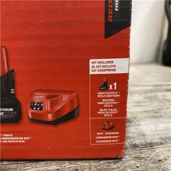 NEW - Milwaukee 12-Volt Lithium-Ion XC High Output 5.0 Ah Battery Pack with Charger Starter Kit