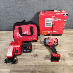HOUSTON LOCATION - AS-IS (APPEARS LIKE NEW) Milwaukee M18 1/2 in. Cordless Brushless High Torque Impact Wrench Kit (Battery & Charger)
