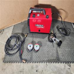 HOUSTON LOCATION - AS-IS Lincoln Electric Single Phase 140 Amp DC 115V Flux-Core & Stick MIG Welder - 90A/19V/20% Duty Cycle, 10.15 Long | Part #K2697-1