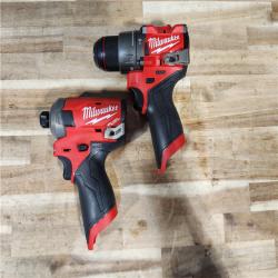HOUSTON LOCATION - AS-IS MILWAUKEE 2 TOOL COMBO KIT W/ (2) BATTERY & CHARGER