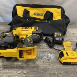 AS-IS DEWALT 20V MAX Lithium-Ion 15-Degree Electric Cordless Roofing Nailer Kit