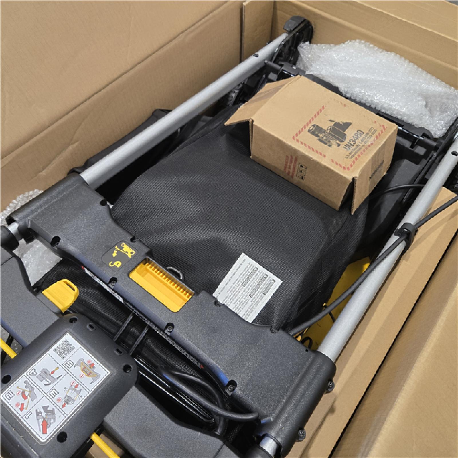 AS-IS DeWalt 2X20V MAX DCMWP234U2 21 in. 20 V Battery Lawn Mower Kit (Battery & Charger)