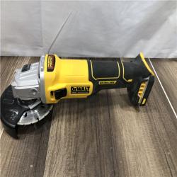 AS-IS DEWALT 20-Volt MAX Cordless Brushless 4-1/2 in. Angle Grinder with Slide Switch (Tool Only)