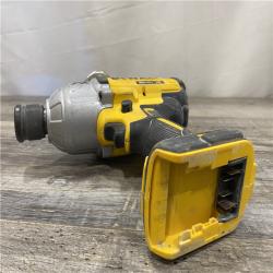 AS-IS DEWALT 20V MAX XR Cordless Brushless 7/16 in. High Torque Impact Wrench with Quick Release Chuck (Tool Only)