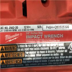 AS-IS Milwaukee FUEL 12V Lithium-Ion Brushless Cordless Stubby 3/8 in. Impact Wrench (Tool-Only)