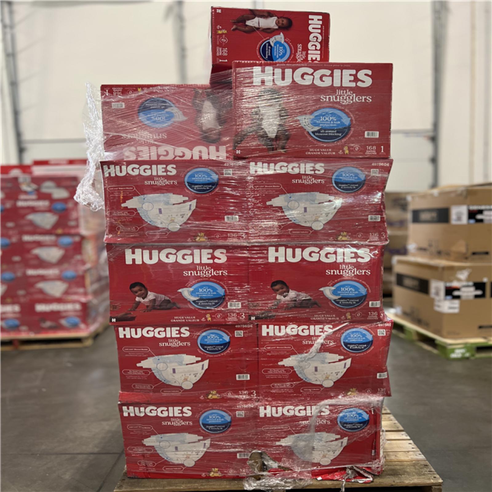 DALLAS LOCATION - MIXED HUGGIES PALLET -(50 UNITS)