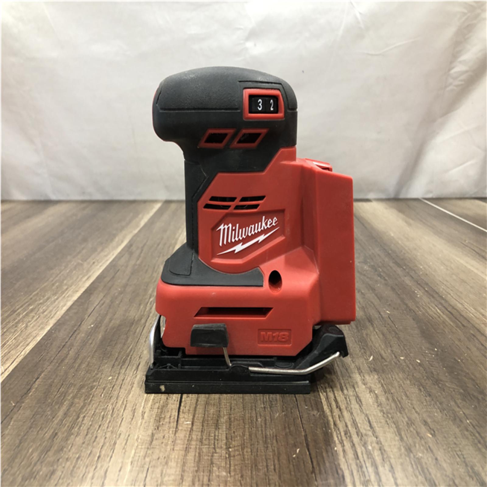 AS-=IS Milwaukee 18V Lithium-Ion Cordless 1/4 in. Sheet Sander (Tool-Only)