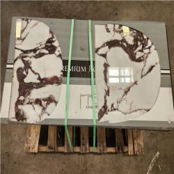 Phoenix MSI Calacatta Viola 24 in. x 48 in. Polished Porcelain Marble Look Floor and Wall Tile (304 sq. ft./19 Case)