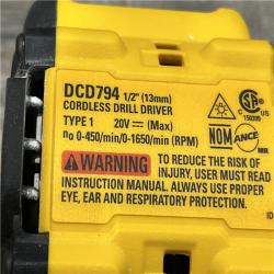 AS-IS DEWALT Atomic 20V Lithium-Ion Cordless Compact 1/2 in. Drill/Driver Kit