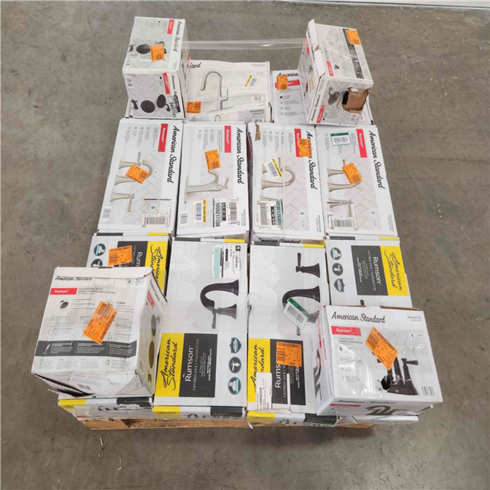 Phoenix Location Pallet of Assorted American Standard Faucets & Shower Kits