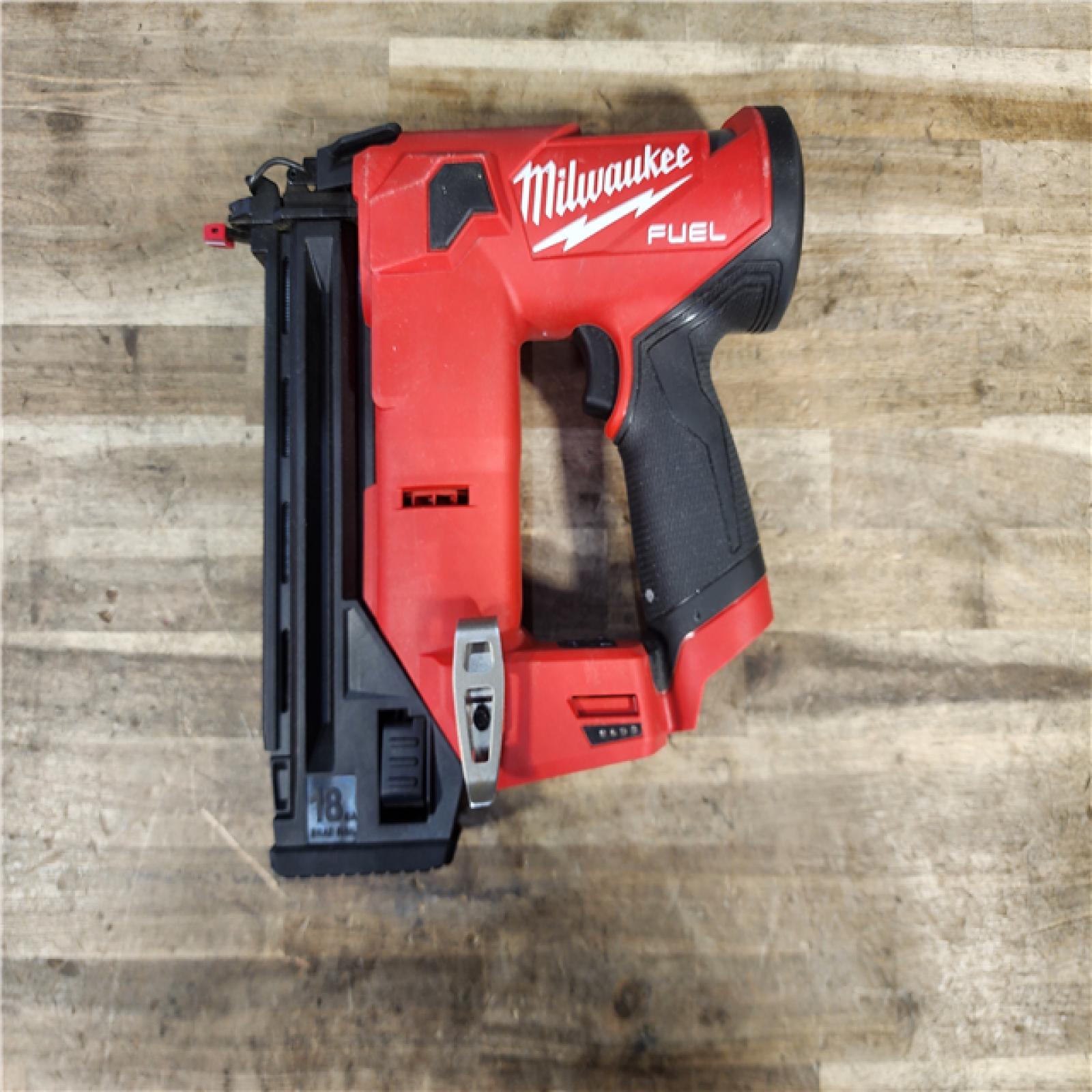 HOUSTON LOCATION - AS-IS M12 FUEL 12-Volt Lithium-Ion Brushless Cordless 18-Guage Compact Brad Nailer (Tool Only)