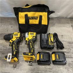 AS-IS DEWALT ATOMIC 20-Volt MAX Lithium-Ion Cordless Hammer Drill/Impact Combo Kit