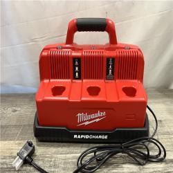 AS-IS Milwaukee 12-Volt/18-Volt Lithium-Ion Multi-Voltage 6-Port Sequential Rapid Battery Charger