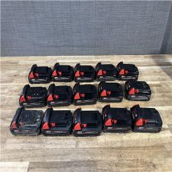 Houston Location AS-IS Milwaukee Batteries QTY/15
