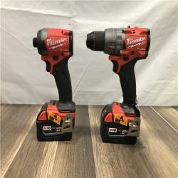 AS-IS Milwaukee FUEL 18V Lithium-Ion Brushless Cordless Hammer Drill and Impact Driver Combo Kit