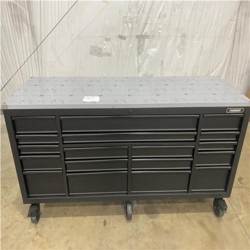 Houston Location - AS-IS home improvement pallet HUSKY 84 IN. 18 DRAWER MOBILE WORK BENCH