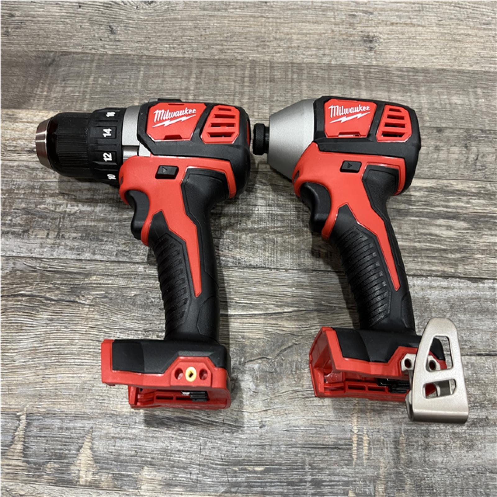 AS-IS Milwaukee 18V Lithium-Ion Cordless Drill Driver/Impact Driver Combo Kit
