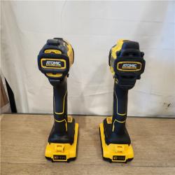 AS-IS- DEWALT ATOMIC 20-Volt MAX Lithium-Ion Cordless (2-Tool) Combo Kit