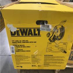 As-Is- DeWalt 15 Amp Corded 12 in. Compound Double Bevel Miter Saw