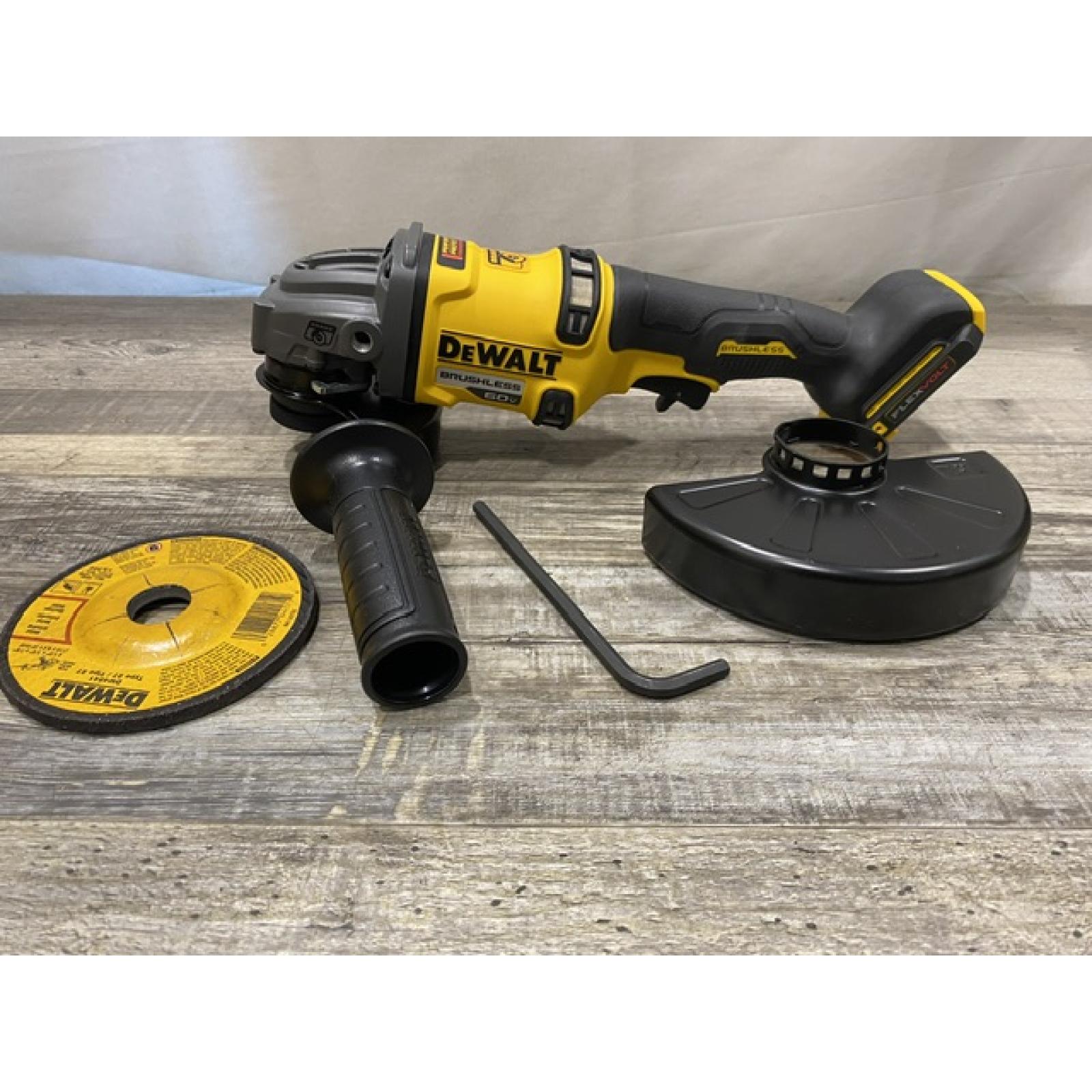 AS-IS DEWALT FLEXVOLT 60V MAX Cordless Brushless 4.5 in. to 6 in. Small Angle Grinder with Kickback Brake (Tool Only)