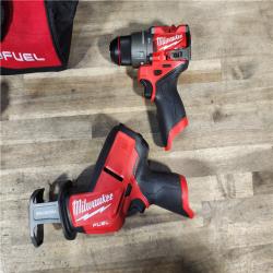 HOUSTON LOCATION - AS-IS (APPEARS LIKE NEW) MILWAUKEE 2 TOOL COMBO KIT W/ (2) BATTERY & CHARGER