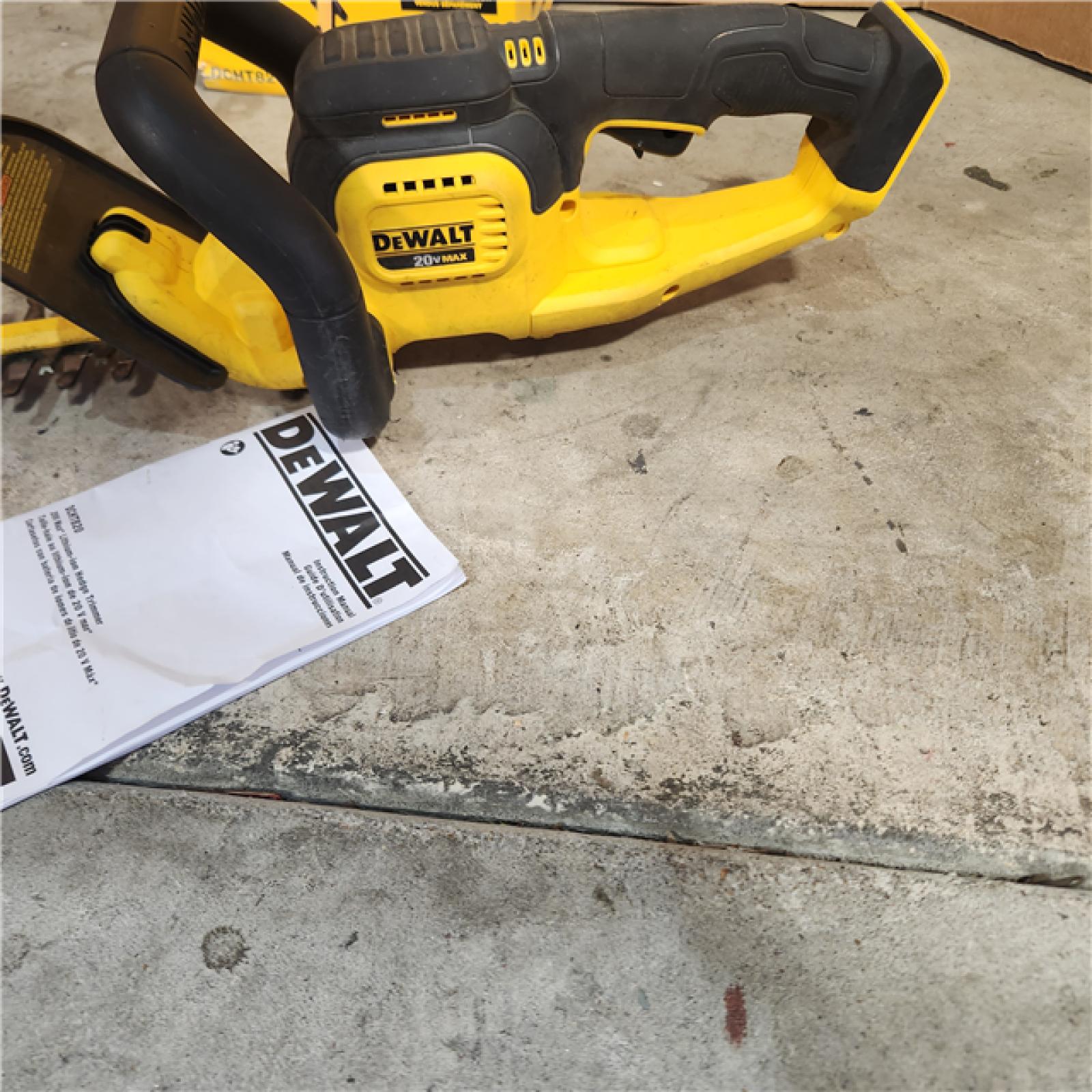 Houston location- AS-IS Dewalt 20V MAX Lithium Ion Hedge Trimmer Bare Tool Only