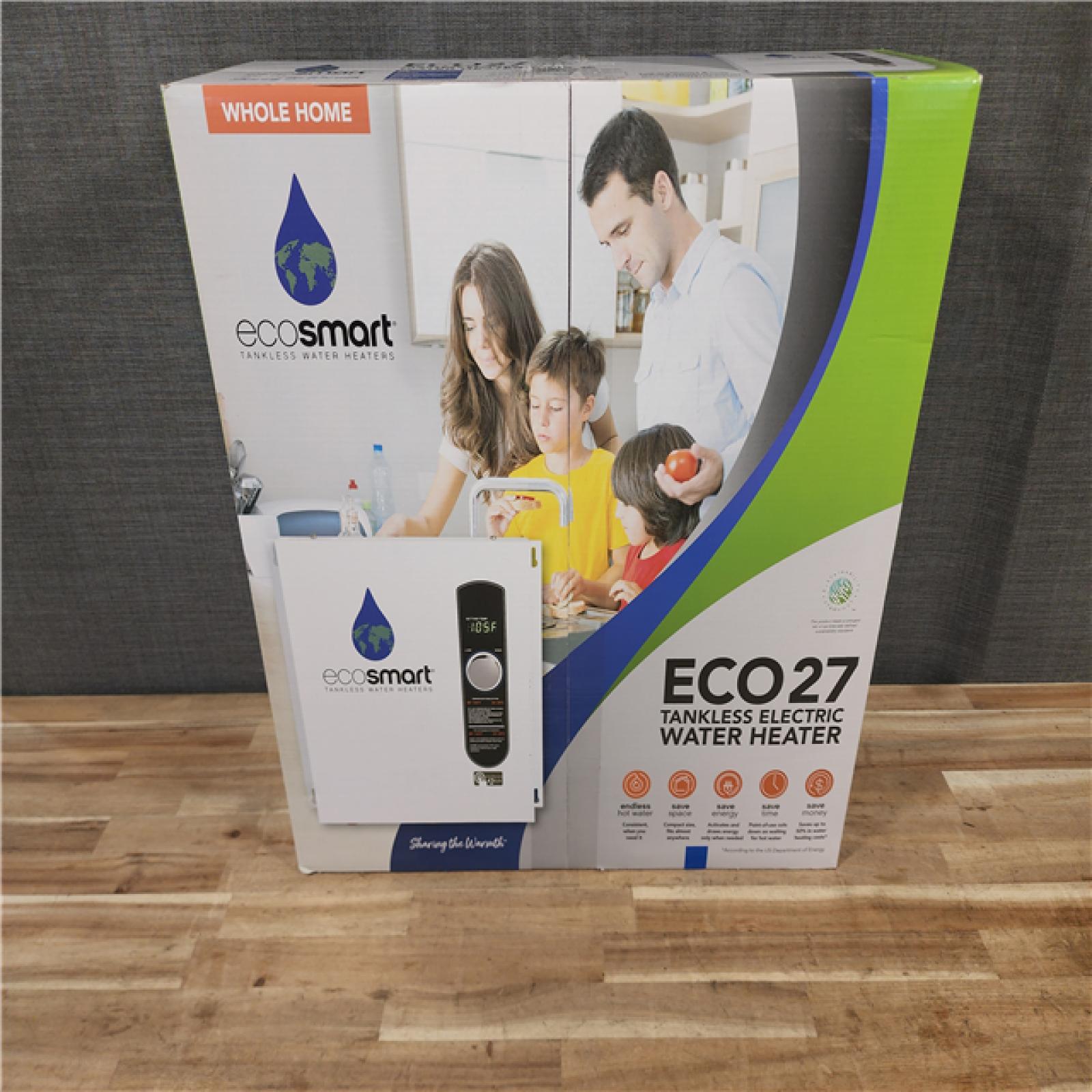 HOUSTON LOCATION - AS-IS (NEW) ECO27 TANKLESS ELECTRIC WATER HEATER