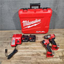HOUSTON LOCATION - AS-IS Milwaukee FUEL 18V Lithium-Ion Brushless Cordless Hammer Drill and Impact Driver Combo Kit