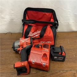 AS-IS Milwaukee M18 1/2 in. Cordless Brushless High Torque Impact Wrench Kit (Battery & Charger)