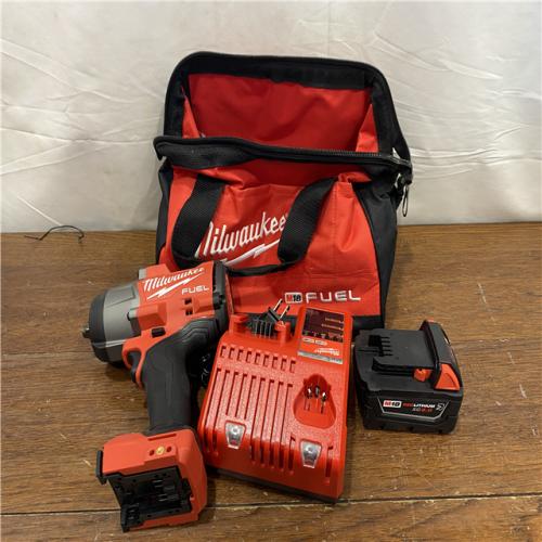AS-IS Milwaukee M18 1/2 in. Cordless Brushless High Torque Impact Wrench Kit (Battery & Charger)