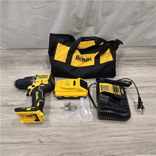 AS-IS DEWALT ATOMIC 20V Cordless 1/2 in. Compact Hammer Drill Kit