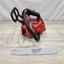 AS-IS Milwaukee FUEL 14 in. 18V Lithium-Ion Brushless Cordless Battery Top Handle Chainsaw (Tool Only)