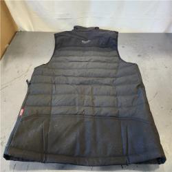 AS-IS- Milwaukee Men's Large M12 12-Volt Lithium-Ion Cordless Axis Black Heated Vest Kit