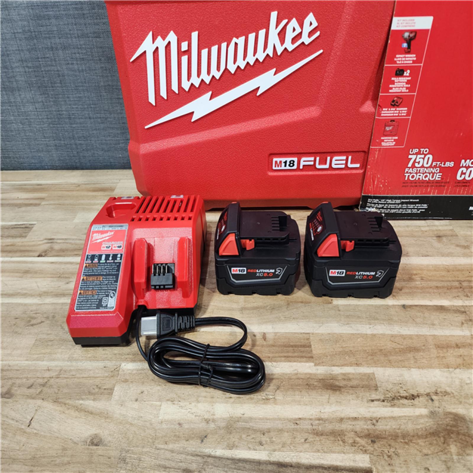 HOUSTON LOCATION - AS-IS (APPEARS LIKE NEW) Milwaukee M18 FUEL with ONE-KEY High Torque Impact Wrench 1/2inch Pin Detent Kit - 2862-22R